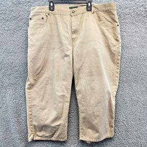 Ralph Lauren Khaki Capris Size 20W